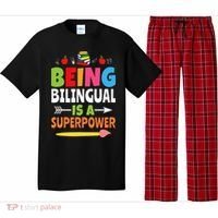 Being Bilingual Is A Superpower Back To School ESL Teacher Pajama Set thumb 0