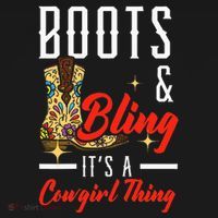 Boots & Bling ItS A Cowgirl Thing Rodeo Western Country Apron thumb 3