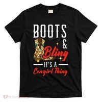 Boots & Bling ItS A Cowgirl Thing Rodeo Western Country T-Shirt thumb 0
