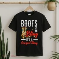 Boots & Bling ItS A Cowgirl Thing Rodeo Western Country T-Shirt thumb 2