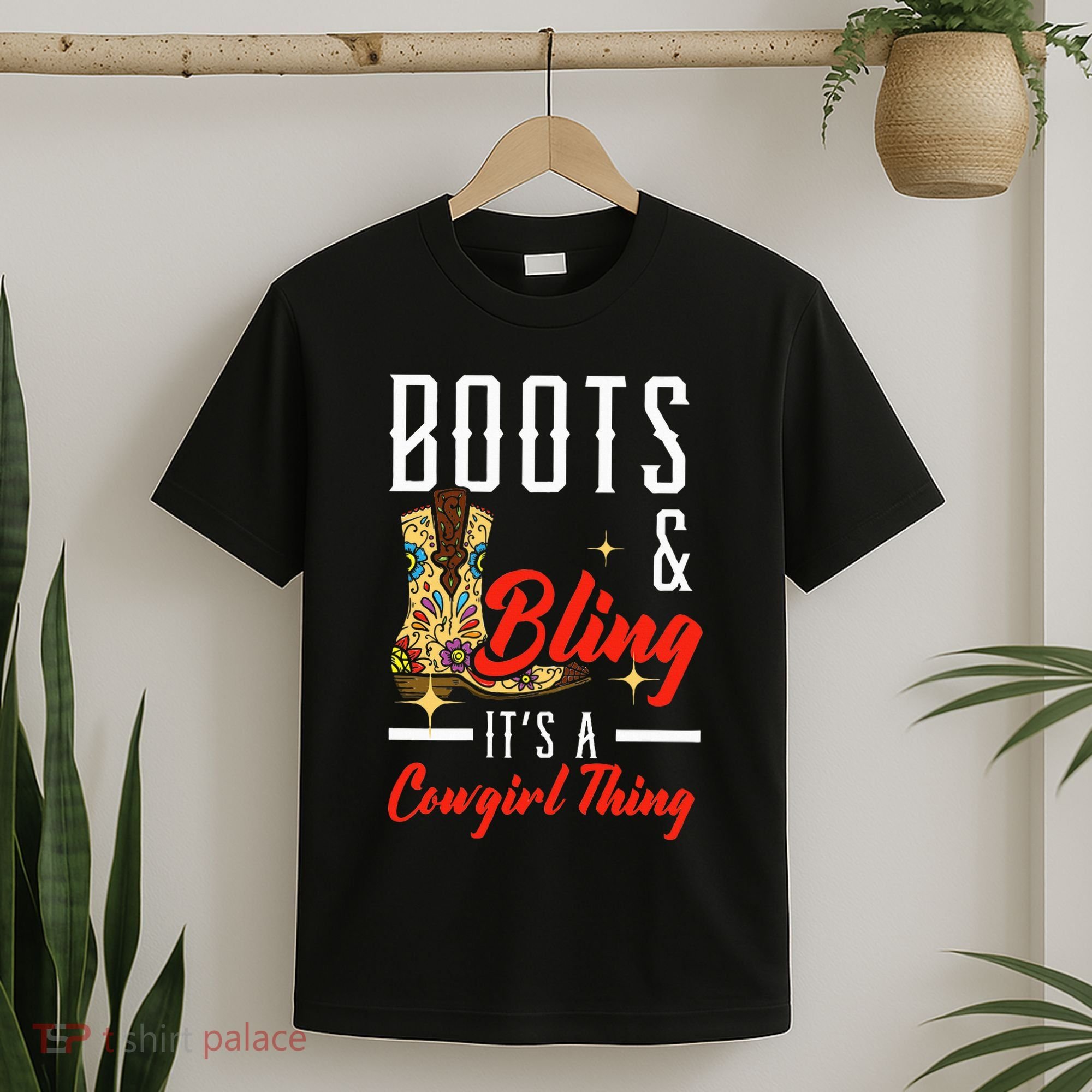 Boots & Bling ItS A Cowgirl Thing Rodeo Western Country T-Shirt