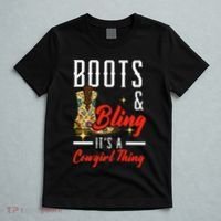 Boots & Bling ItS A Cowgirl Thing Rodeo Western Country T-Shirt thumb 5