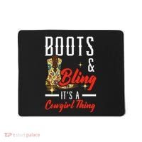 Boots & Bling ItS A Cowgirl Thing Rodeo Western Country Mousepad thumb 0