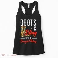 Boots & Bling ItS A Cowgirl Thing Rodeo Western Country Women's Tank Top thumb 0