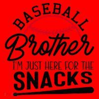 Baseball Brother IM Just Here For The Snacks Funny Baseball Santa Hat thumb 1
