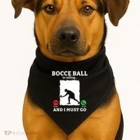 Bocce Ball Is Calling And I Must Go Bocce Boule Bocce Ball Meaningful Gift USA-Made Doggie Bandana thumb 1