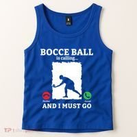 Bocce Ball Is Calling And I Must Go Bocce Boule Bocce Ball Meaningful Gift Tank Top thumb 2