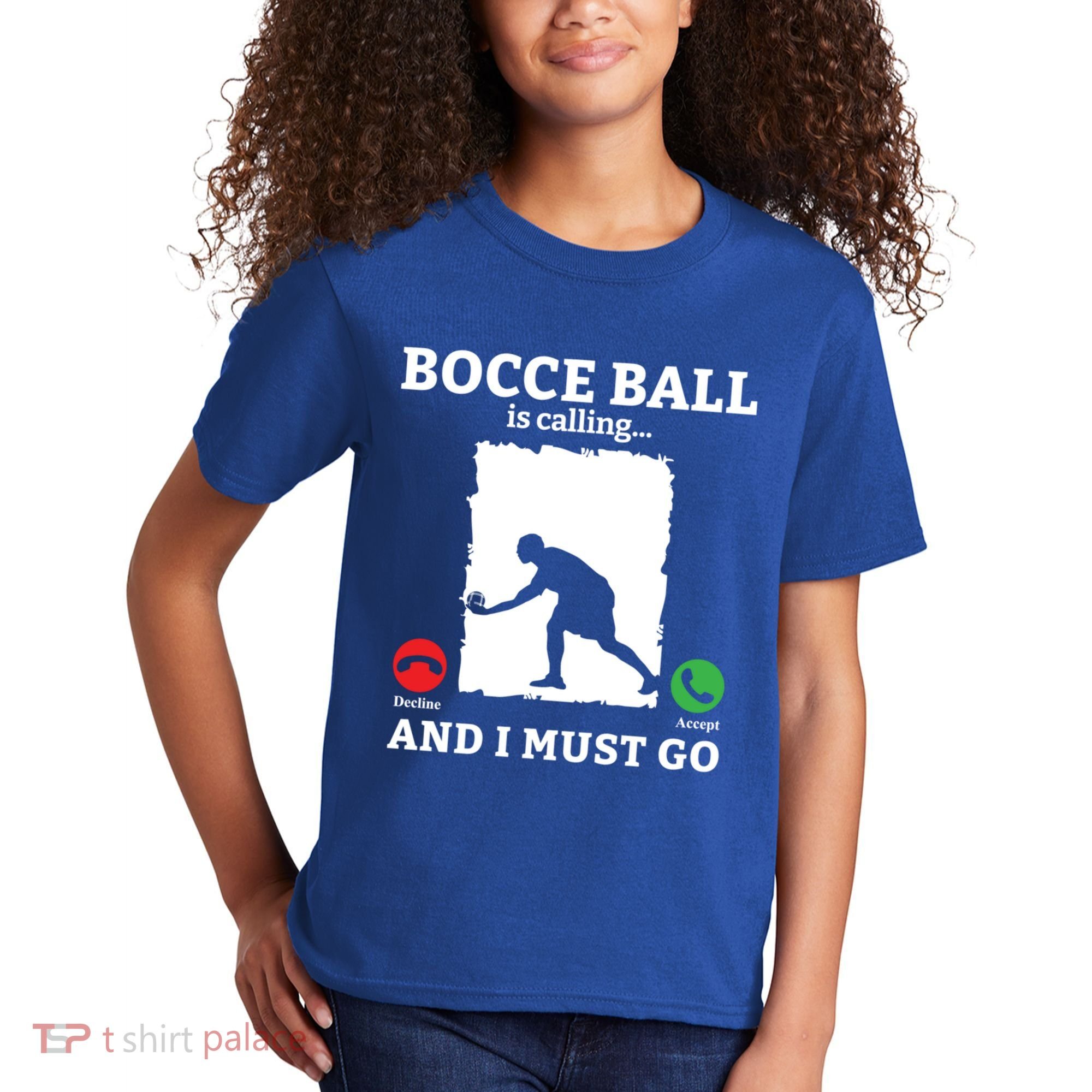 Bocce Ball Is Calling And I Must Go Bocce Boule Bocce Ball Meaningful Gift Kids T-Shirt