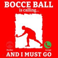 Bocce Ball Is Calling And I Must Go Bocce Boule Bocce Ball Meaningful Gift Santa Hat thumb 1