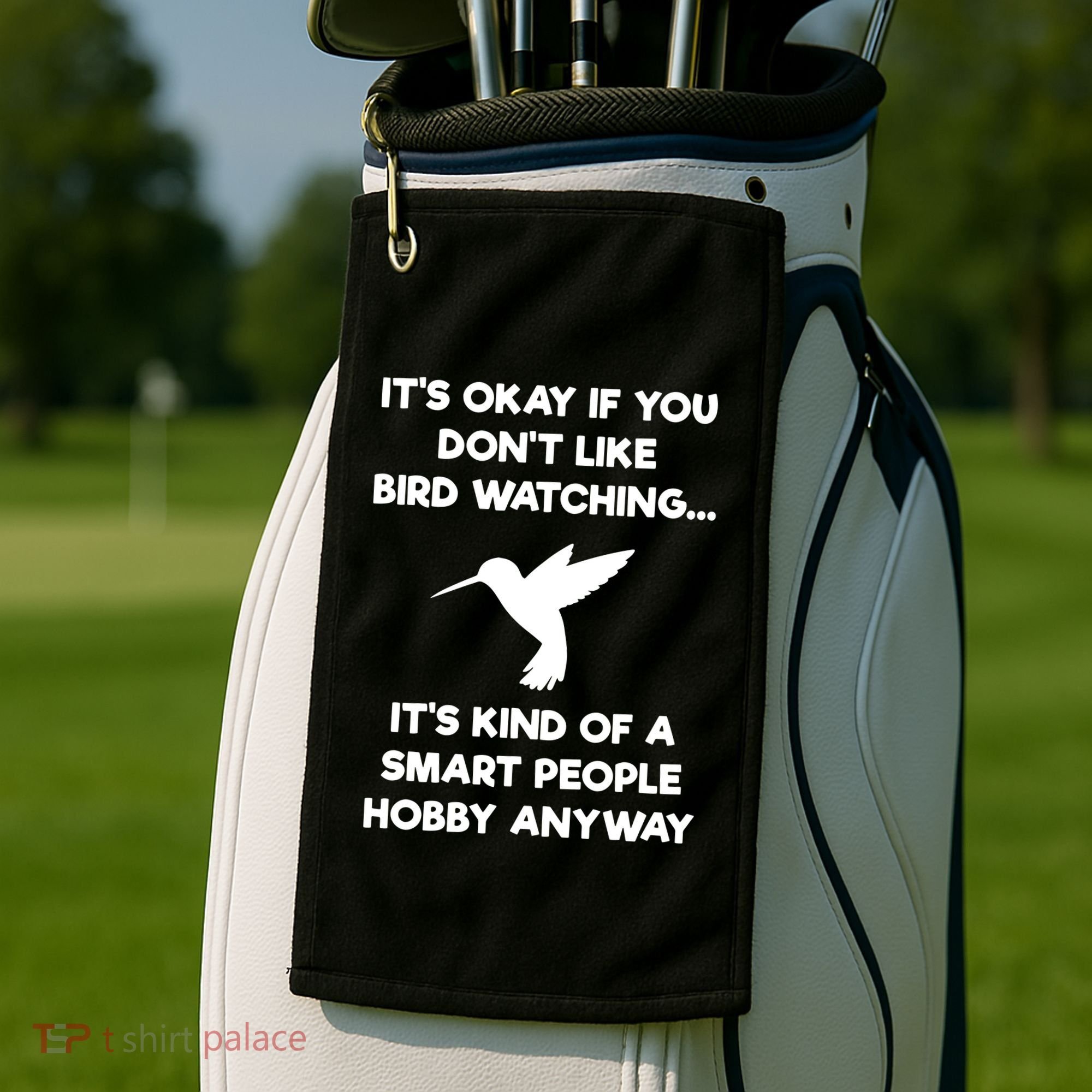 Birdwatching Birds It's Okay If You Don't Like Bird Watching VNeck Golf Towel