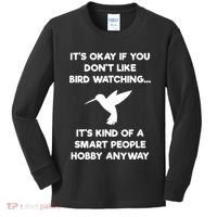 Birdwatching Birds It's Okay If You Don't Like Bird Watching VNeck Kids Long Sleeve Shirt thumb 0