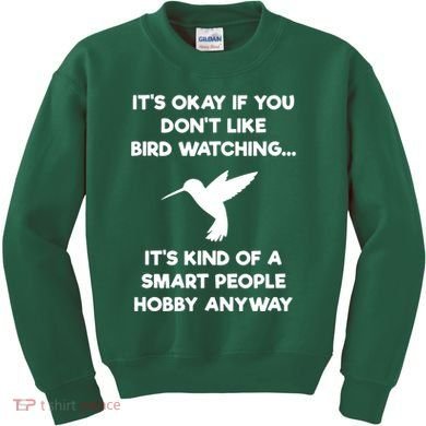 Birdwatching Birds It's Okay If You Don't Like Bird Watching VNeck Kids Sweatshirt