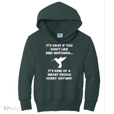 Birdwatching Birds It's Okay If You Don't Like Bird Watching VNeck Kids Hoodie