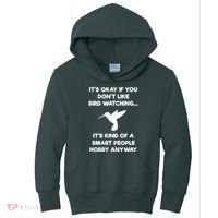 Birdwatching Birds It's Okay If You Don't Like Bird Watching VNeck Kids Hoodie thumb 0