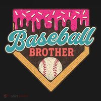 Baseball Brother Ice Cream Drip Bucket Hat thumb 4