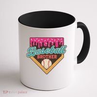 Baseball Brother Ice Cream Drip Coffee Mug thumb 1