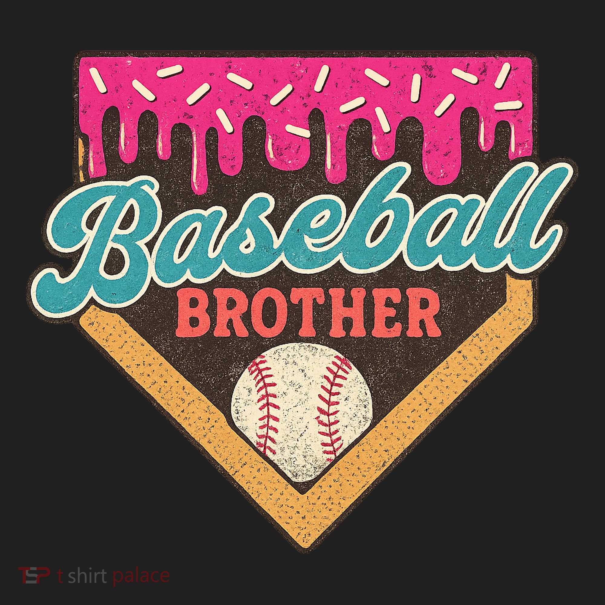 Baseball Brother Ice Cream Drip Beanie