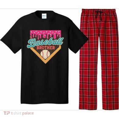 Baseball Brother Ice Cream Drip Pajama Set