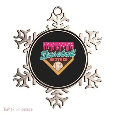 Baseball Brother Ice Cream Drip Ornament