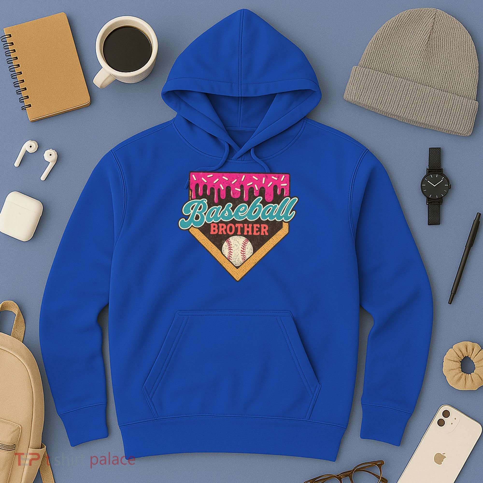 Baseball Brother Ice Cream Drip Hoodie