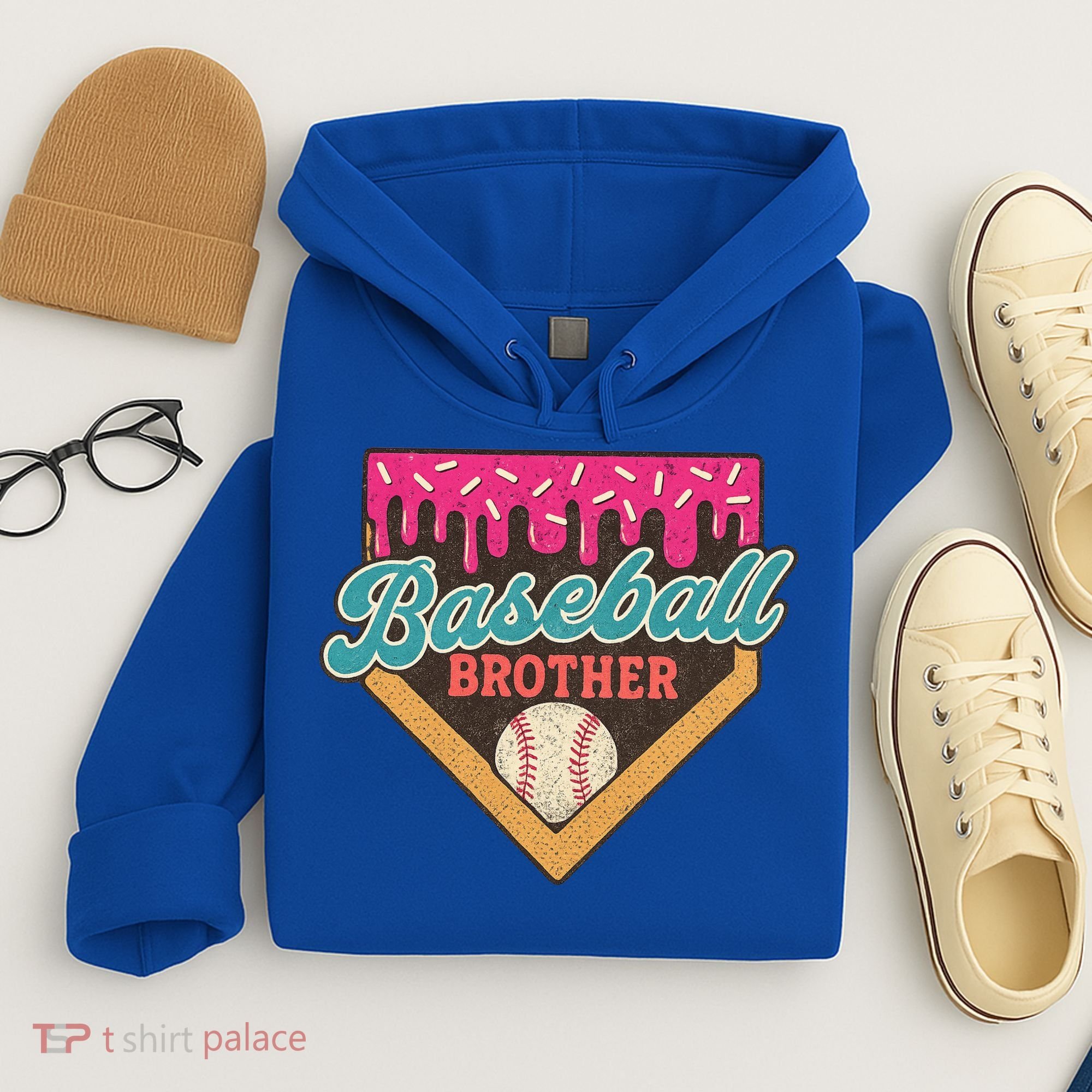 Baseball Brother Ice Cream Drip Hoodie