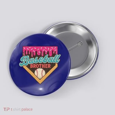 Baseball Brother Ice Cream Drip Button