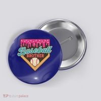 Baseball Brother Ice Cream Drip Button thumb 0