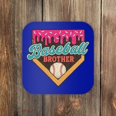 Baseball Brother Ice Cream Drip Coaster