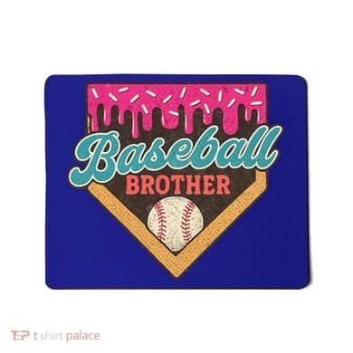 Baseball Brother Ice Cream Drip Mousepad