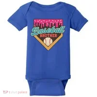 Baseball Brother Ice Cream Drip Baby Bodysuit thumb 0