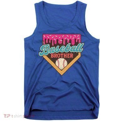 Baseball Brother Ice Cream Drip Tank Top