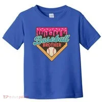 Baseball Brother Ice Cream Drip Toddler T-Shirt thumb 0