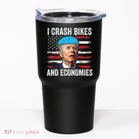 Biden Bicycle I Crash Bikes And Economies Tumbler thumb 0