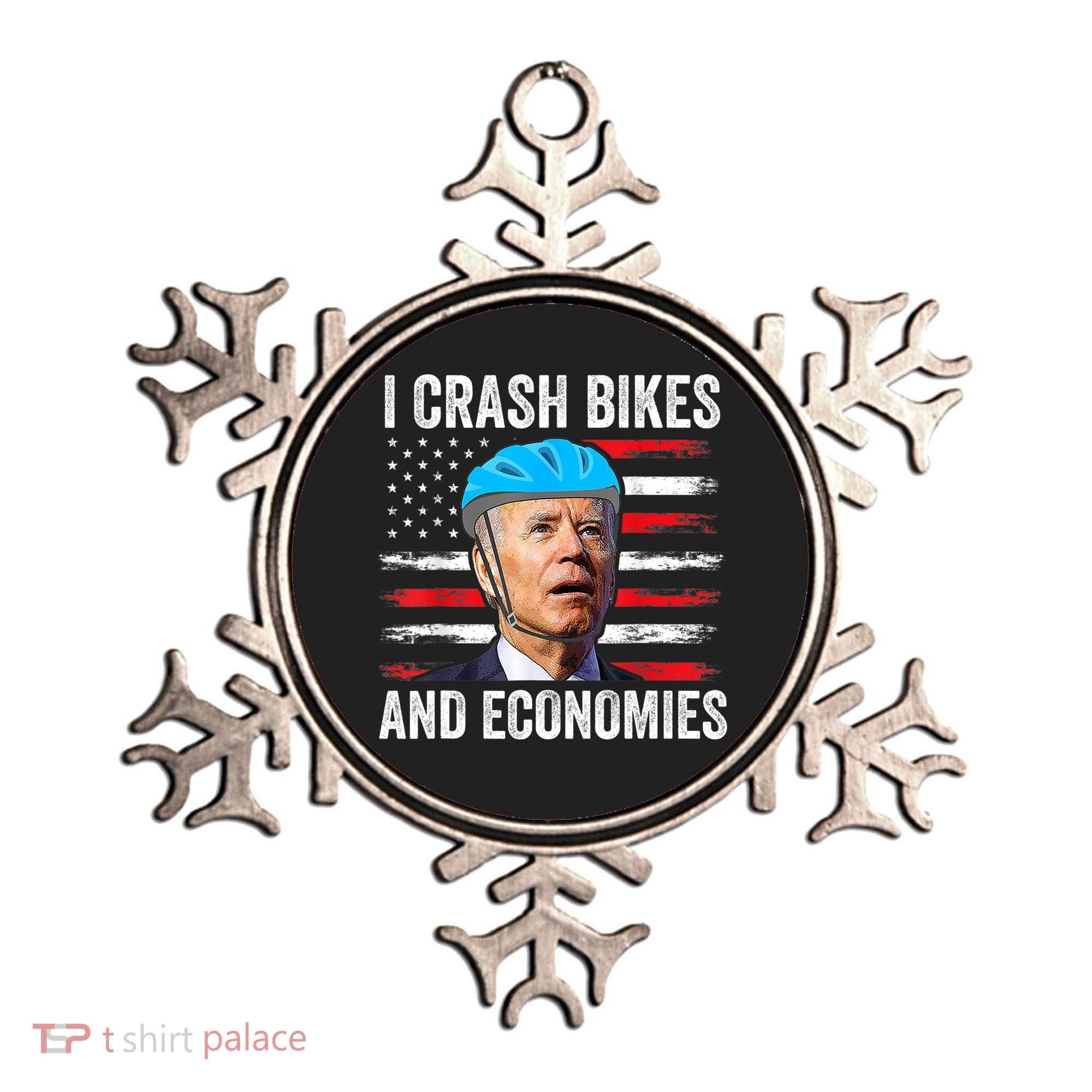 Biden Bicycle I Crash Bikes And Economies Ornament