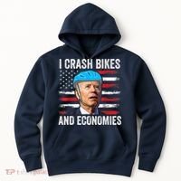 Biden Bicycle I Crash Bikes And Economies Hoodie thumb 0