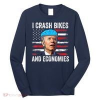 Biden Bicycle I Crash Bikes And Economies Long Sleeve Shirt thumb 0