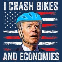 Biden Bicycle I Crash Bikes And Economies Sweatshirt thumb 3