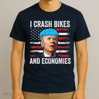 Biden Bicycle I Crash Bikes And Economies T-Shirt thumb 3