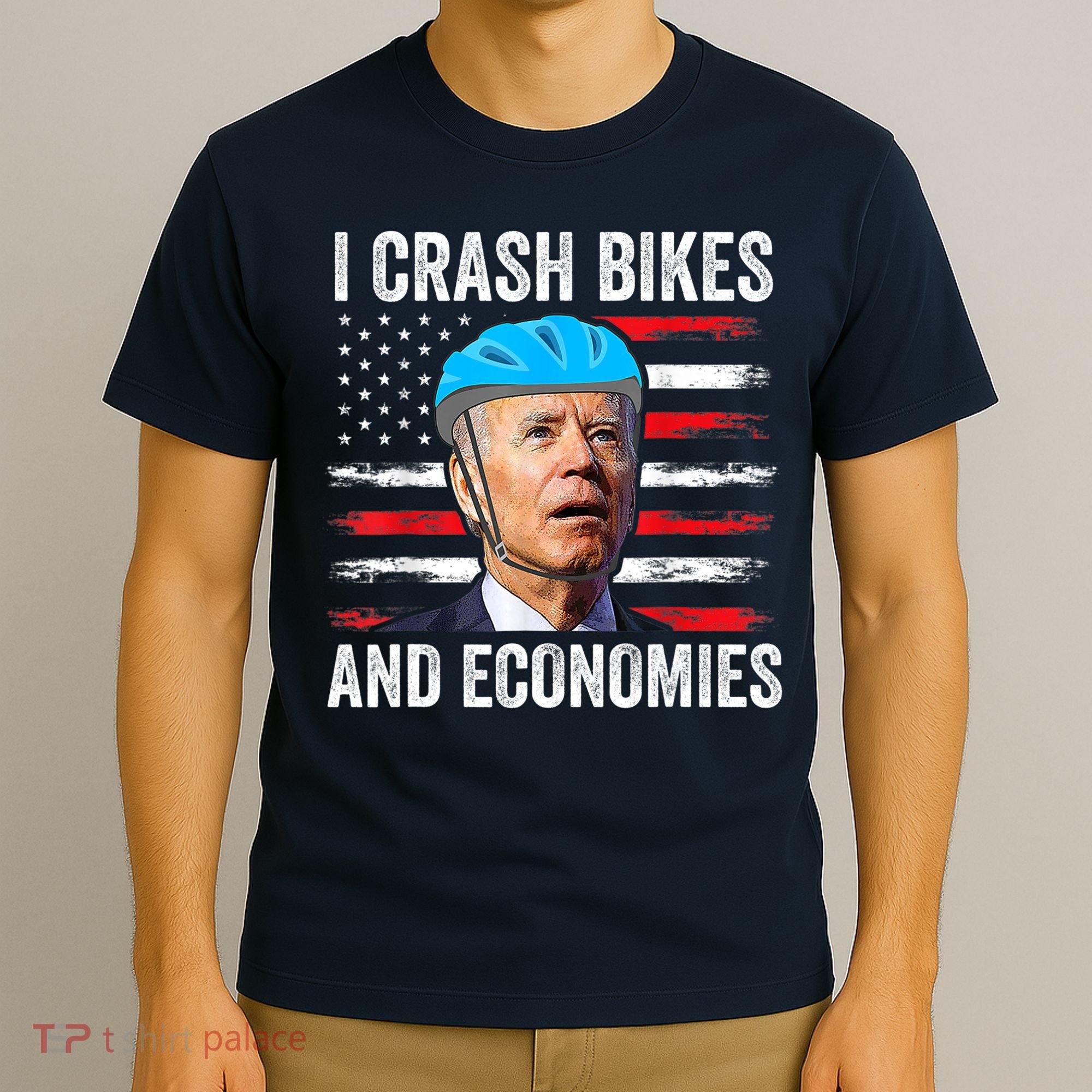 Biden Bicycle I Crash Bikes And Economies T-Shirt