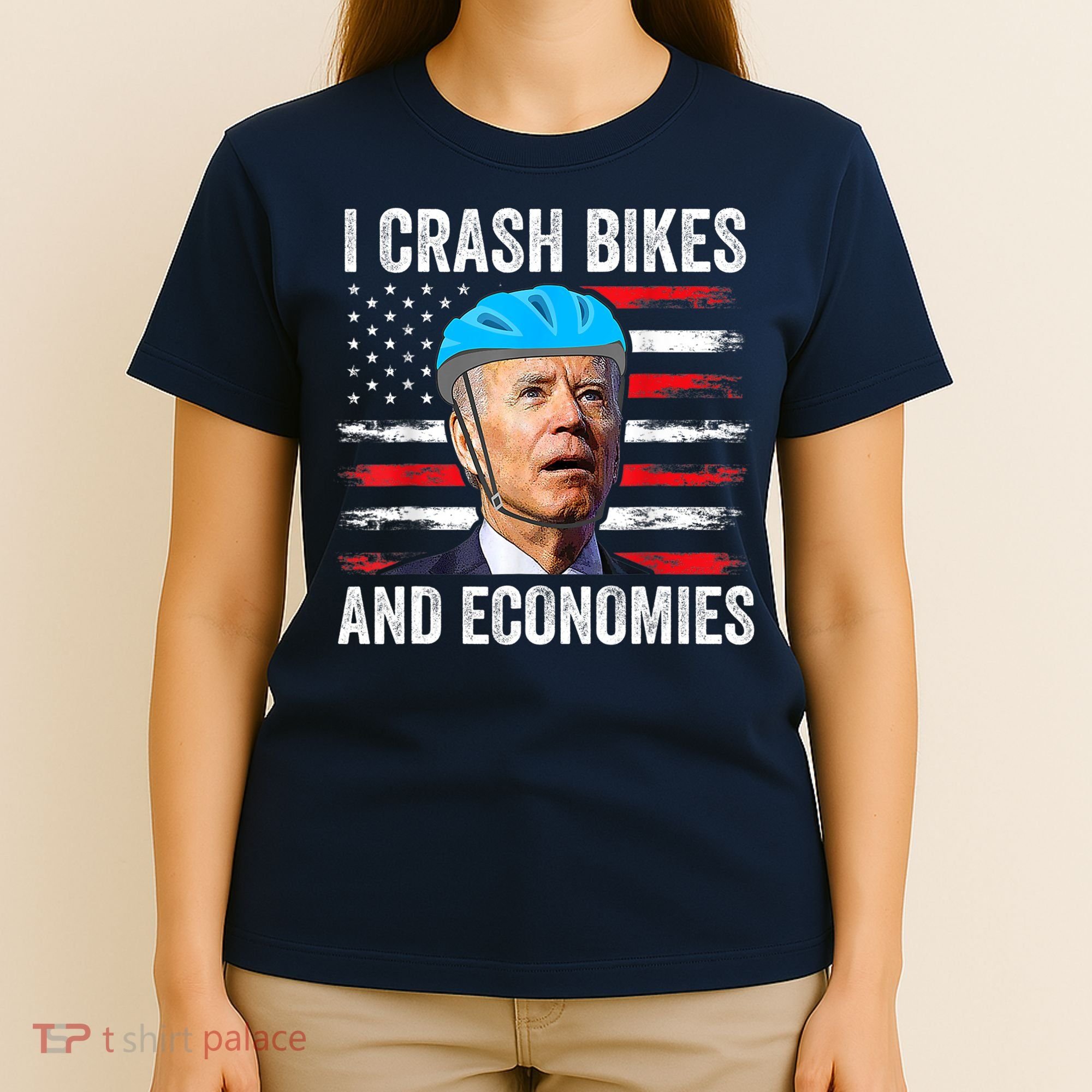 Biden Bicycle I Crash Bikes And Economies T-Shirt