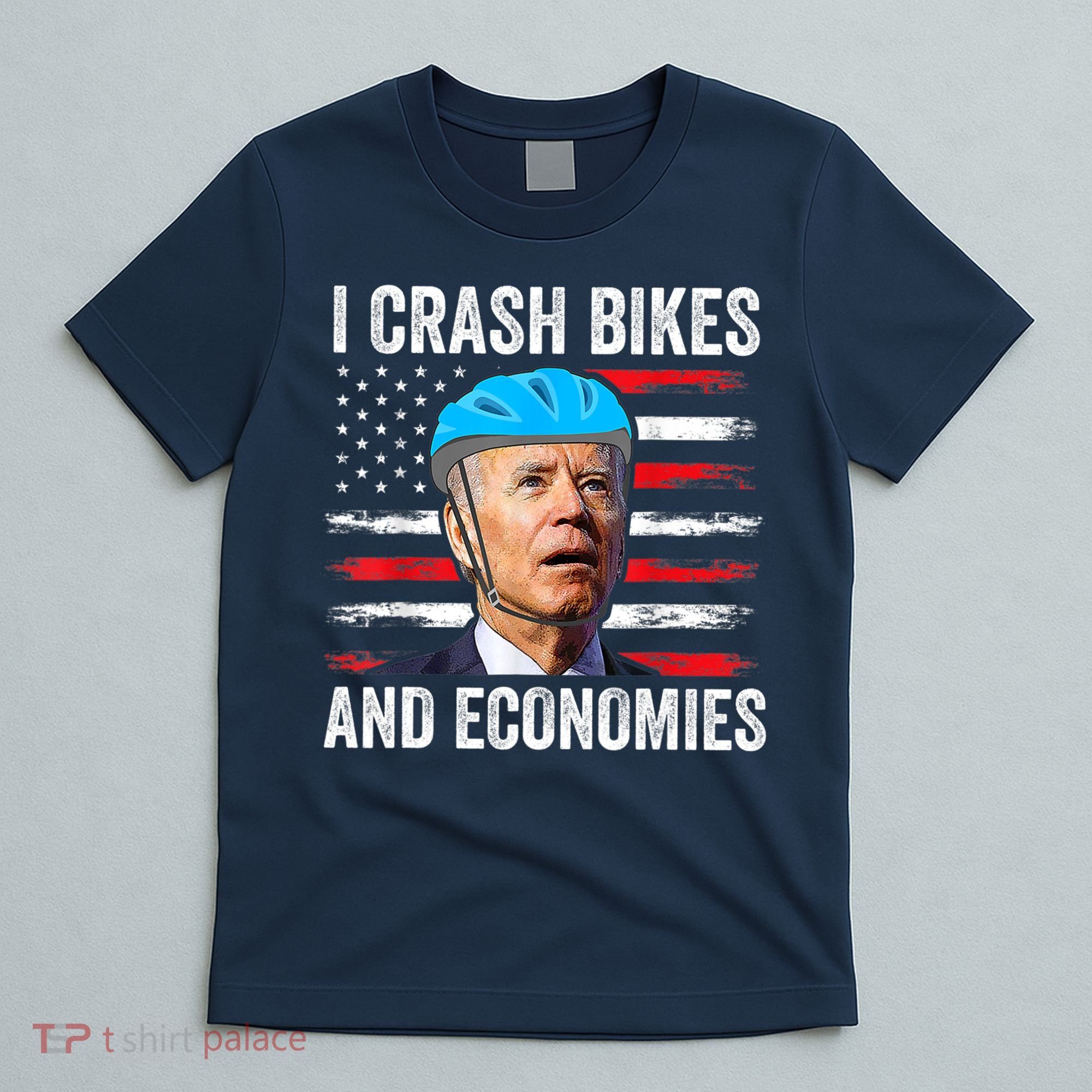 Biden Bicycle I Crash Bikes And Economies T-Shirt