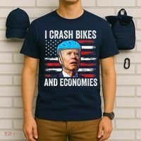 Biden Bicycle I Crash Bikes And Economies T-Shirt thumb 6