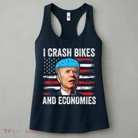 Biden Bicycle I Crash Bikes And Economies Women's Tank Top thumb 3