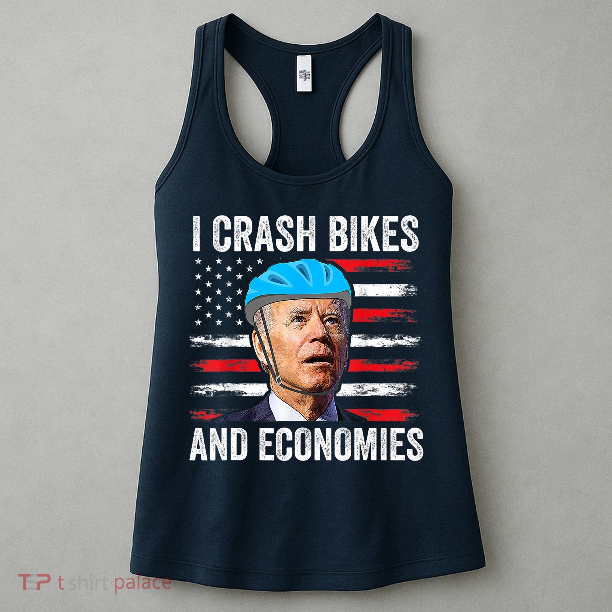 Biden Bicycle I Crash Bikes And Economies Women's Tank Top
