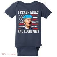 Biden Bicycle I Crash Bikes And Economies Baby Bodysuit thumb 0