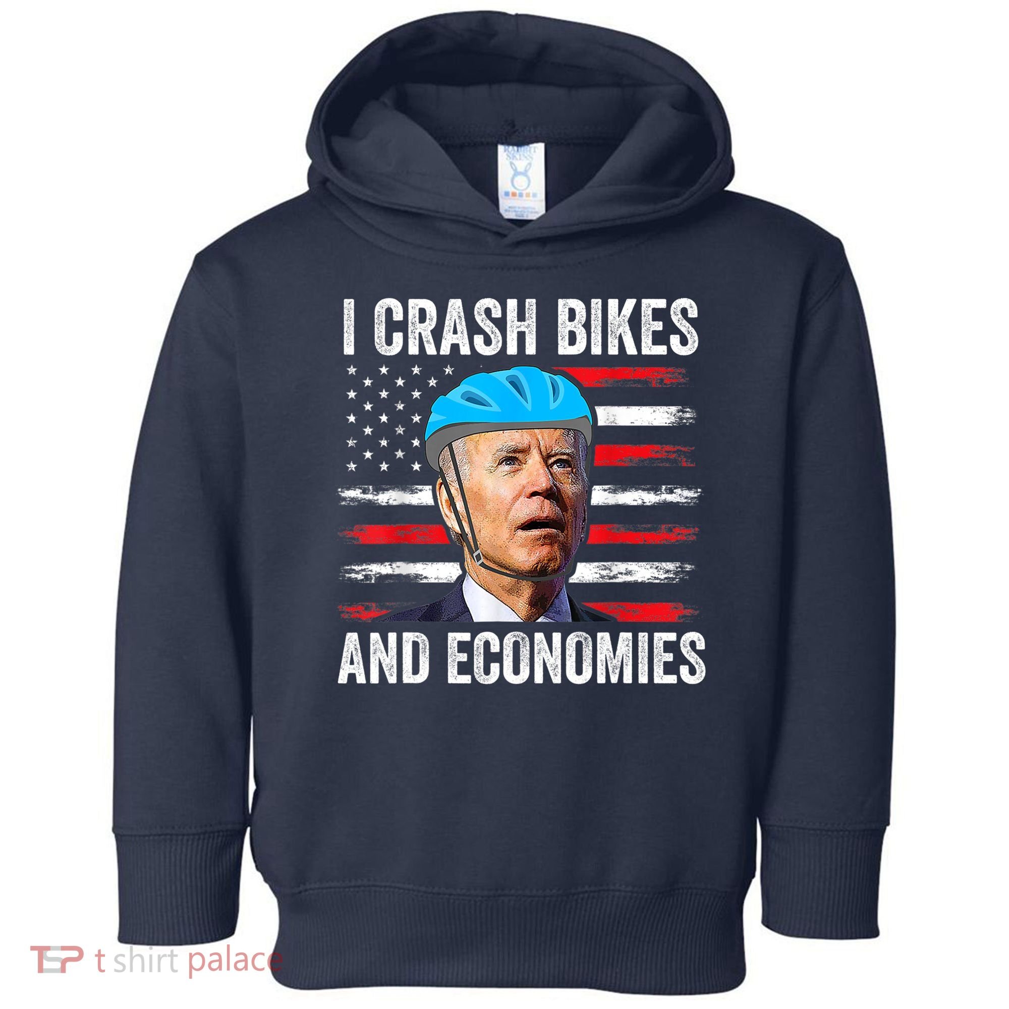 Biden Bicycle I Crash Bikes And Economies Toddler Hoodie