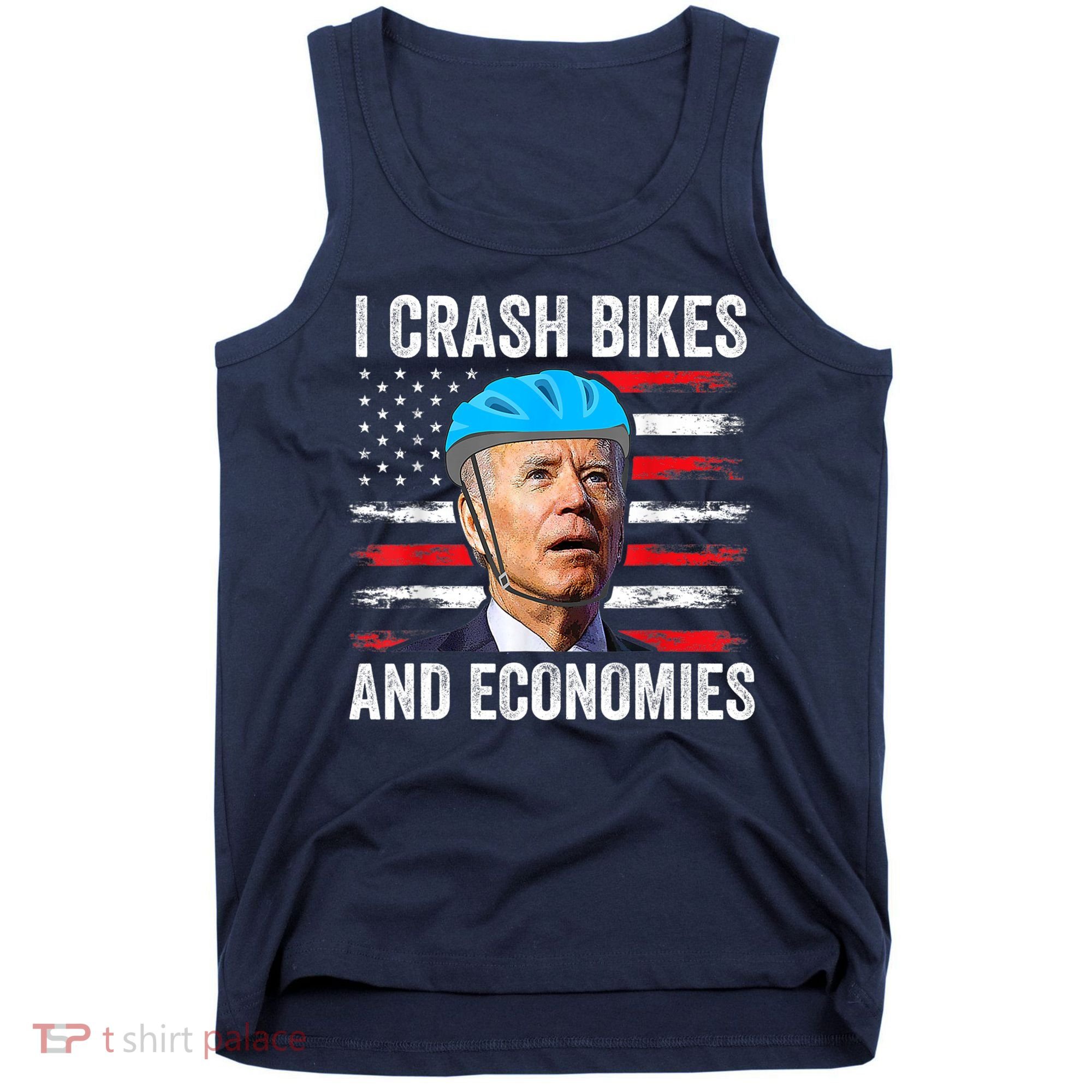 Biden Bicycle I Crash Bikes And Economies Tank Top