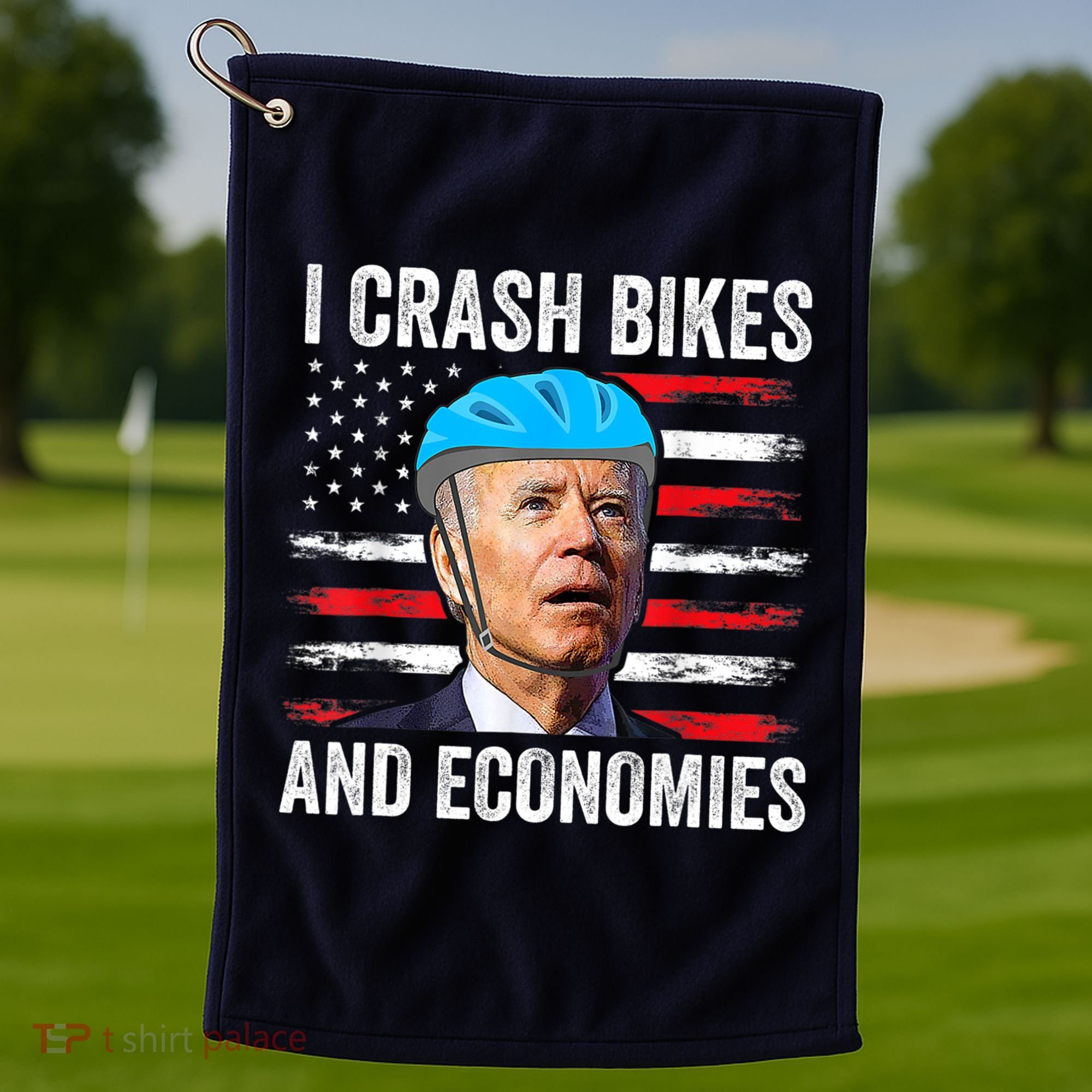 Biden Bicycle I Crash Bikes And Economies Golf Towel