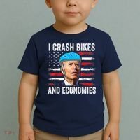 Biden Bicycle I Crash Bikes And Economies Toddler T-Shirt thumb 2