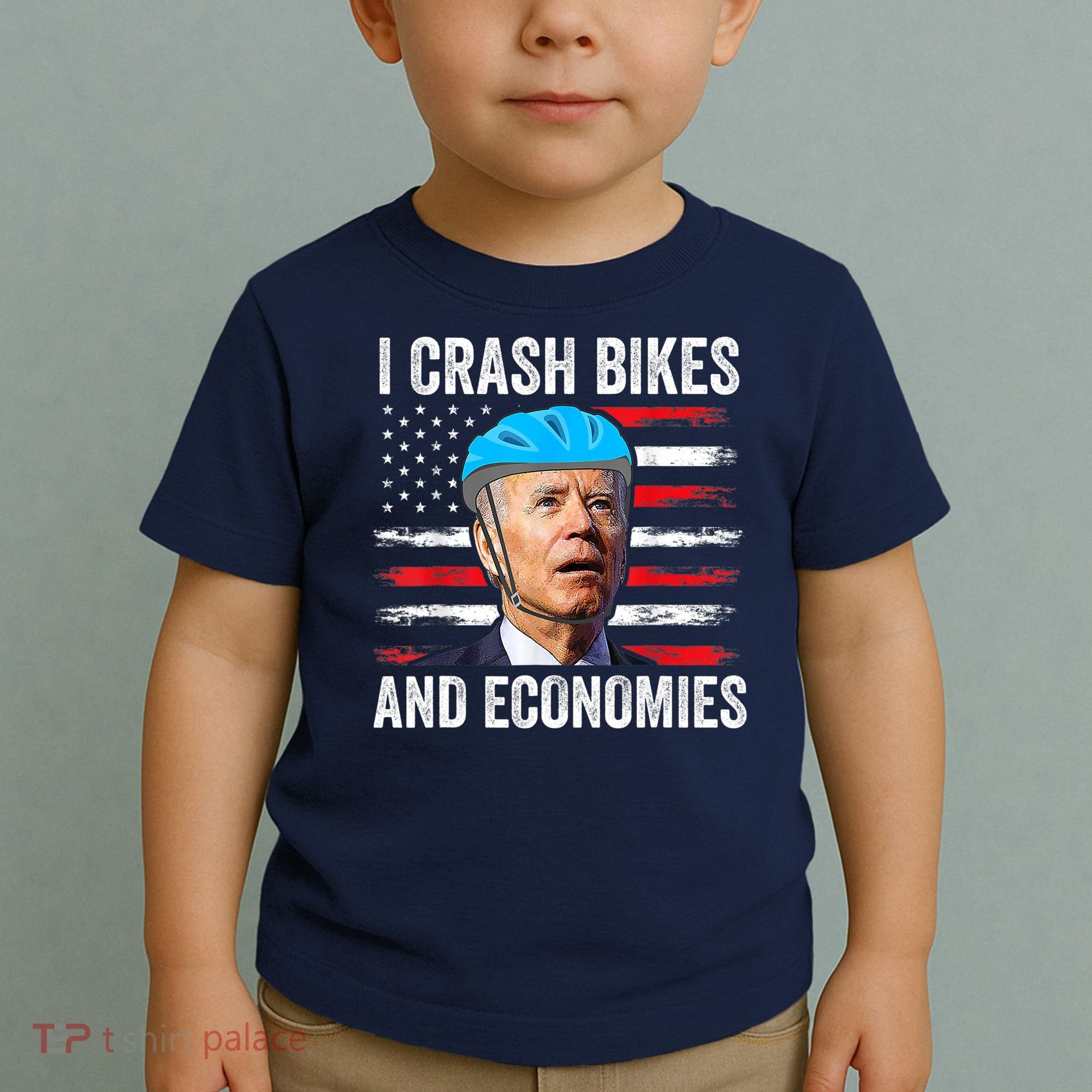Biden Bicycle I Crash Bikes And Economies Toddler T-Shirt